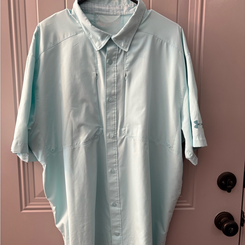 Under Armour Men's Sky Blue Casual Shirt